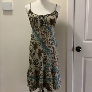 MARKS  & SPENCER Midi Dress with Adjustable Spaghetti Straps. 👗